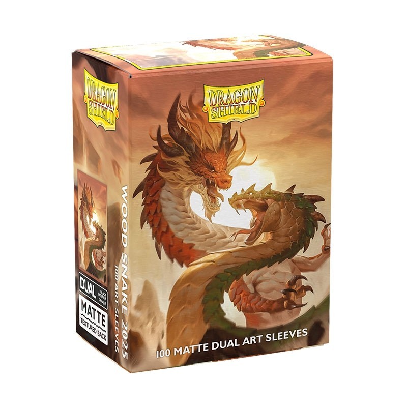 Fundas Standard DS100 Matte Dual Art (100 unidades) - Wood Snake 2025 - Dragon Shield