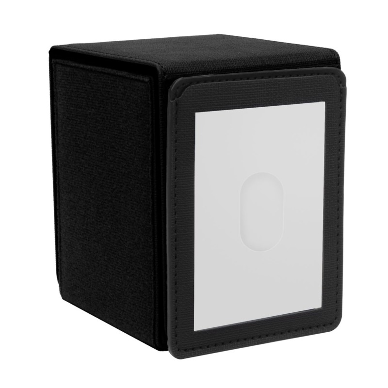 Caja de mazo Patchcraft ™Alcove Flip Deck Box Negro - Ultra Pro