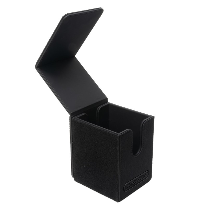 Caja de mazo Patchcraft ™Alcove Flip Deck Box Negro - Ultra Pro