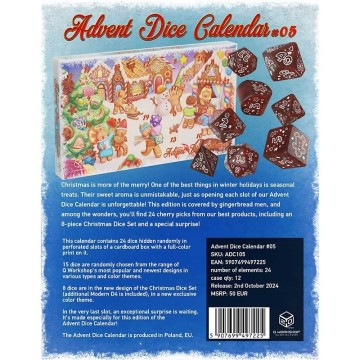 Dados Calendario de Adviento 2024 (24 Unidades) - Q Workshop