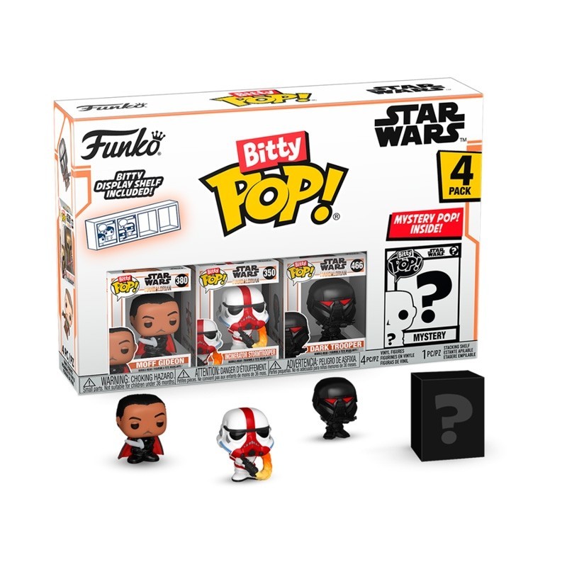 Funko Bitty POP Mandalorian 4 figuras - Moff Gideon - Star Wars