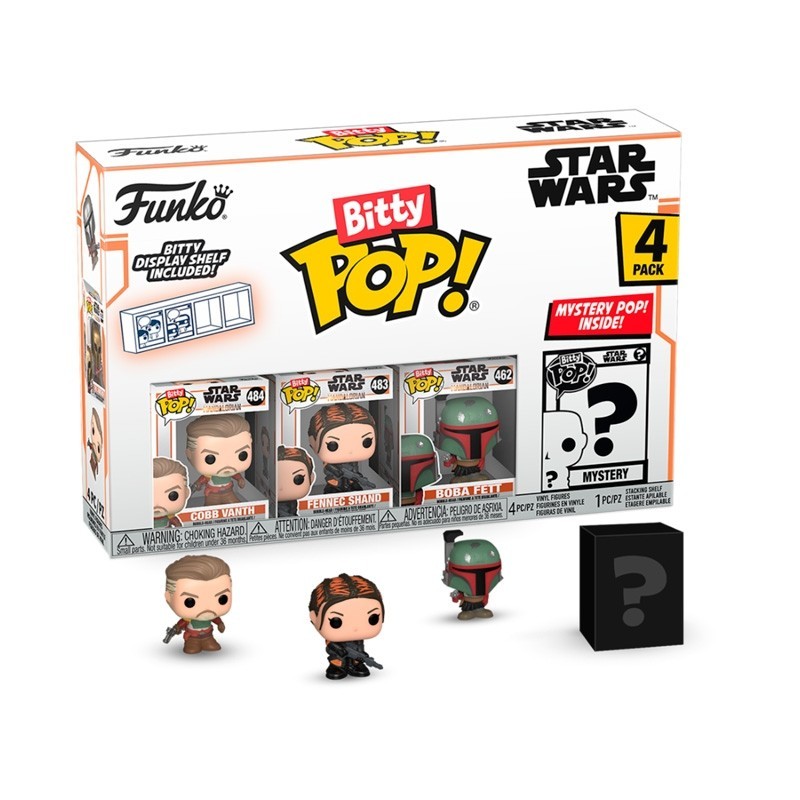 Funko Bitty POP Mandalorian 4 figuras - Marshal - Star Wars
