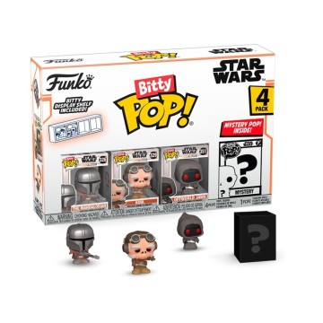 Funko Bitty POP 4 figuras Mandalorian - Star Wars