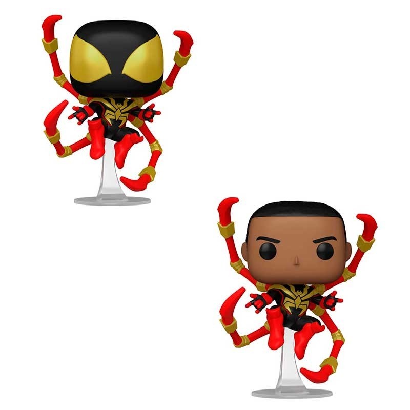 Funko Pop! Case 5+1 Chase Spider-Man Comics- Miles Iron Spider w/Chase - Marvel