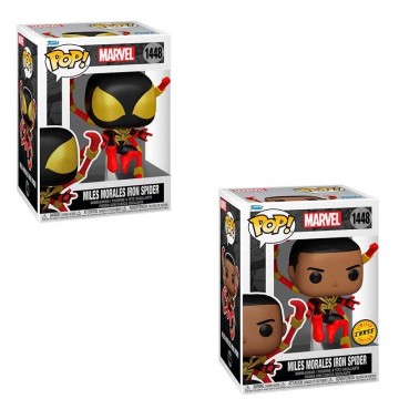 Funko Pop! Case 5+1 Chase Spider-Man Comics- Miles Iron Spider w/Chase - Marvel