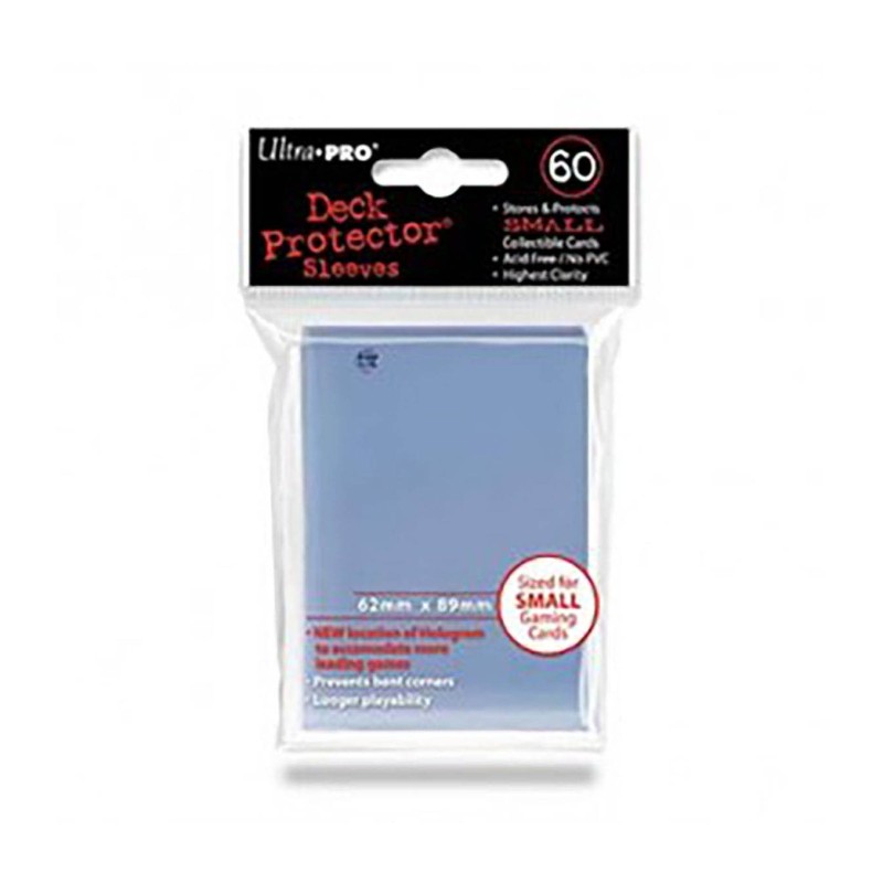 Fundas Small 62mm x 89mm Transparente (60 fundas) Ultra Pro.