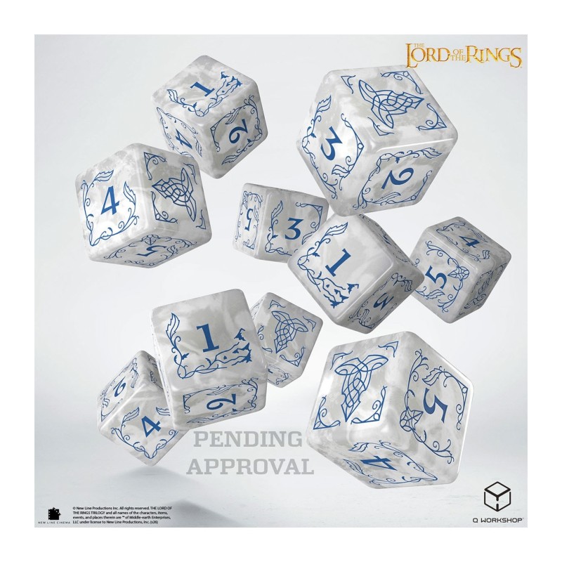 Set de Dados D6 Rivendell Stone (10 Unidades) - The Lord of the Ring - Q Workshop