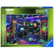Puzzle 1000 pz - Illustrati: Sala de juegos desierta