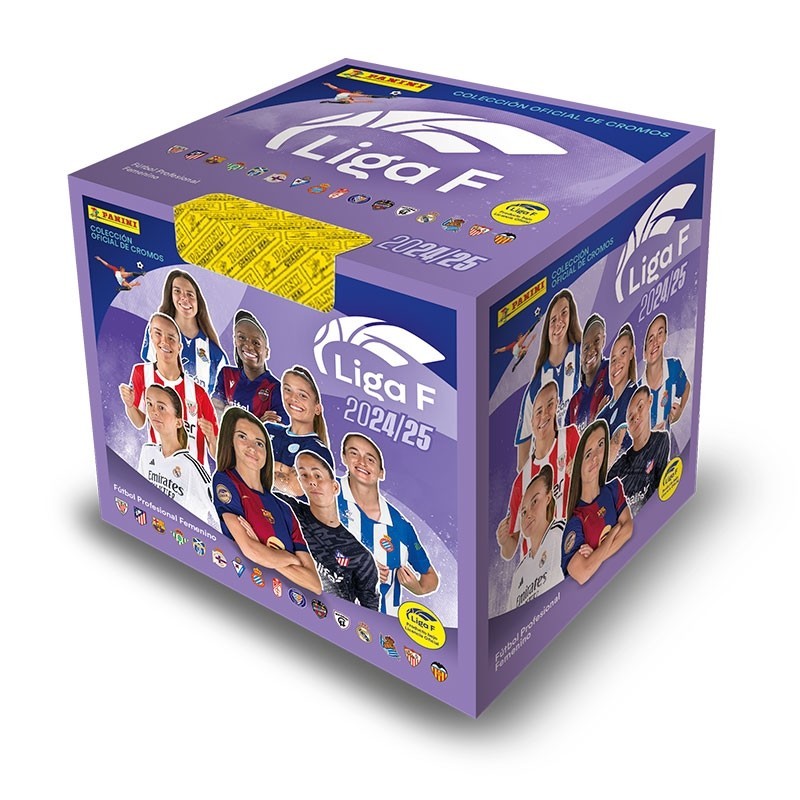 Cajita 50 sobres Liga Femenina 2024/25 de Panini Cromos