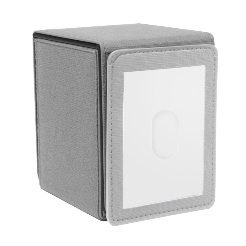 Caja de mazo Patchcraft ™ Alcove Flip Deck Box Gris - Ultra Pro