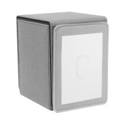 Caja de mazo Patchcraft ™ Alcove Flip Deck Box Gris - Ultra Pro