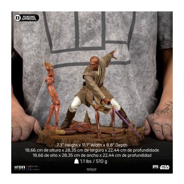 Figura Mace Windu (18 cm) Star Wars - Iron Studios