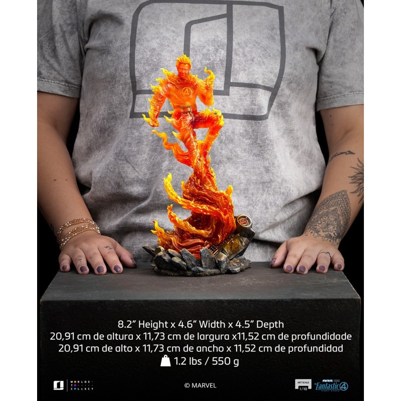 Figura Human Torch (30 cm) Marvel - Iron Studios
