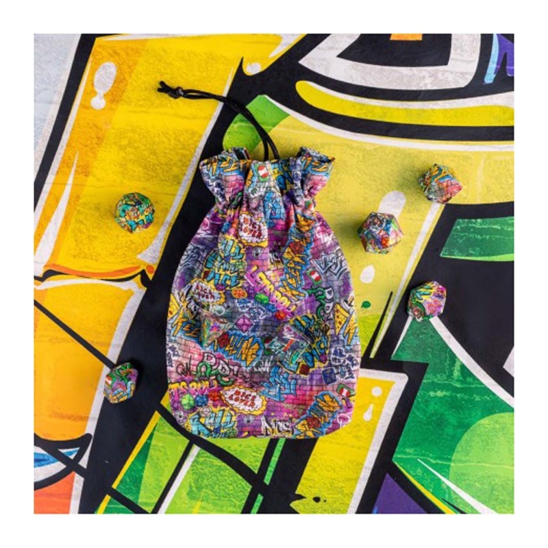 Bolsa de Dados Full Art Dice Set: Graffiti - Q Workshop