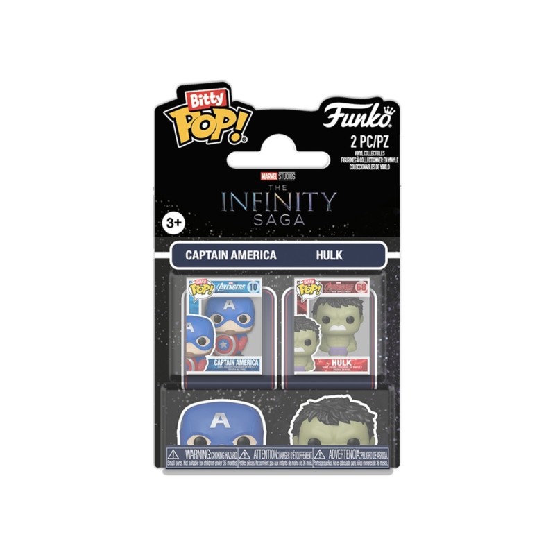 Funko Bitty POP! 2-Pack Captain America & Hulk - Marvel