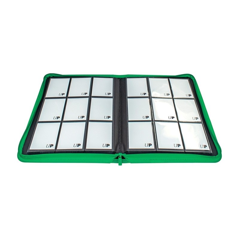 Carpeta con cremallera 9 bolsillos PRO-Binder Zippered Verde Ultra Pro