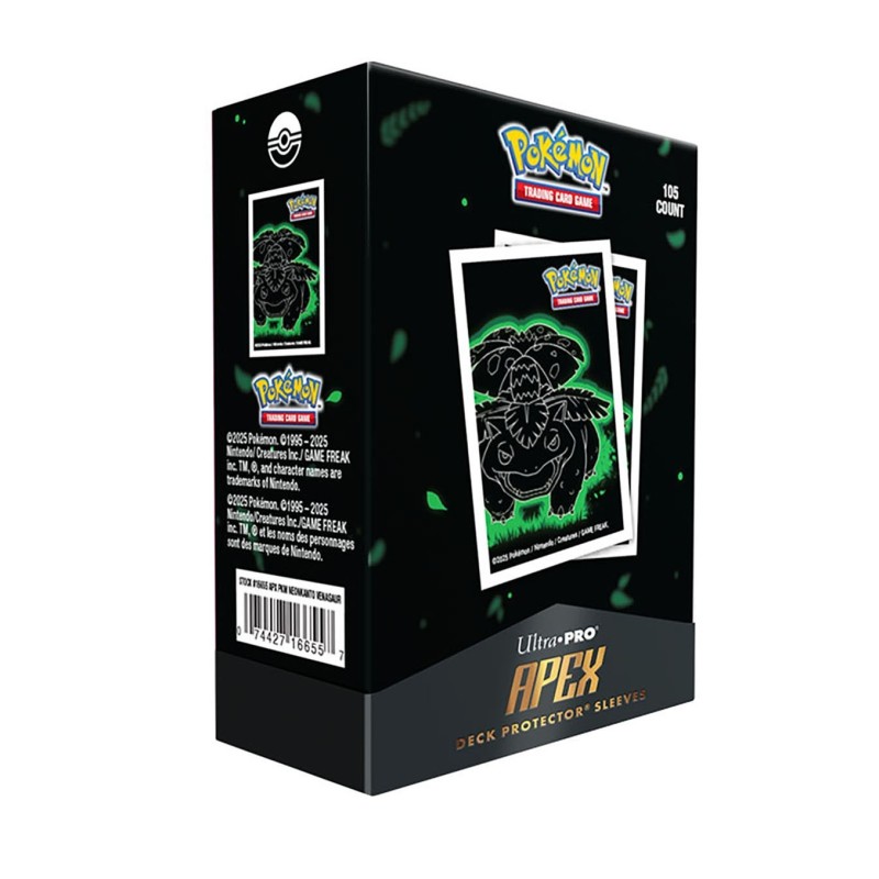 Fundas Standard 105ct APEX Deck Protector Sleeves Venusaur Neon Kanto Pokémon - Ultra Pro