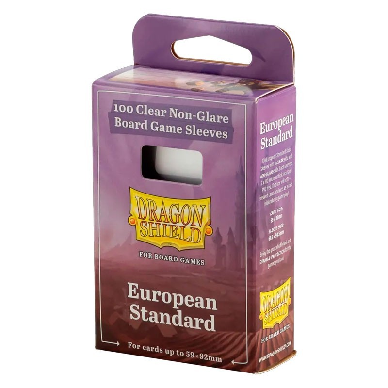 Fundas Juegos de mesa European Standard 59x92 mm - Dragon Shield