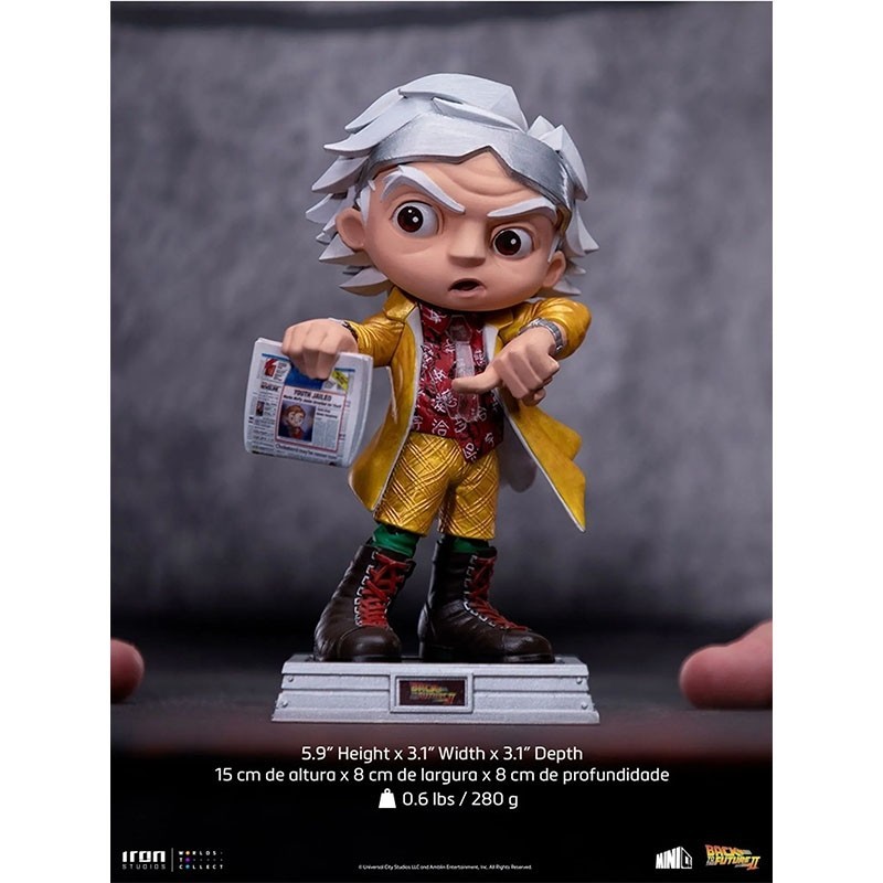 Figura Doc Brown - Back to the Future - Minico (15 cm) - Iron Studios