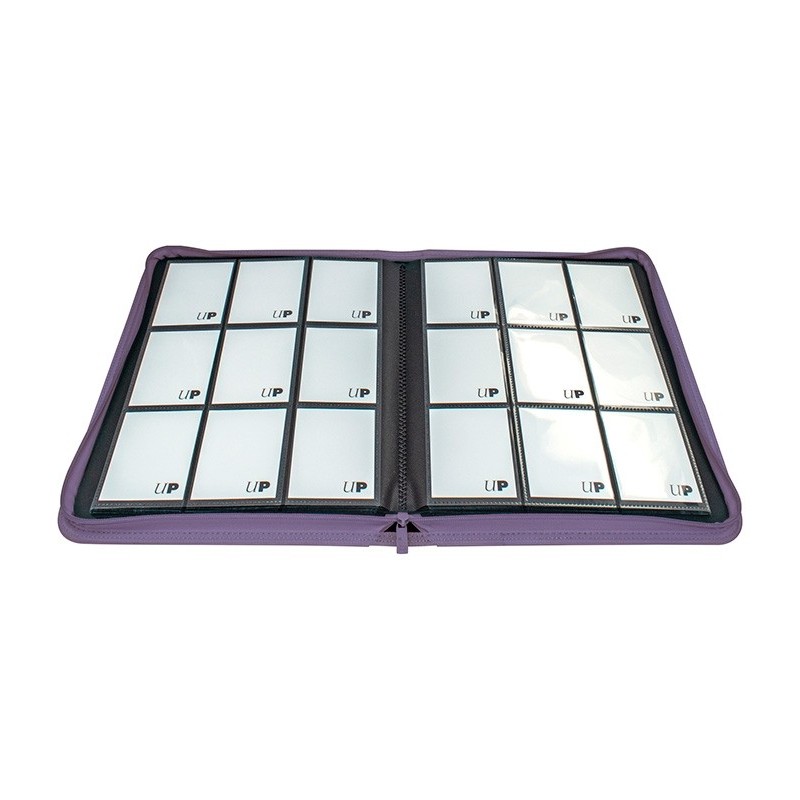 Carpeta con cremallera 9 bolsillos PRO-Binder Zippered Morado Ultra Pro