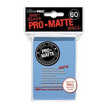 Fundas Small 62mm x 89mm Pro Matte Azul Claro (60 fundas) Ultra Pro.