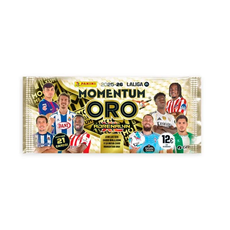 Cartón Sobre Momentum Oro Adrenalyn Liga 25/26 - Panini Cromos