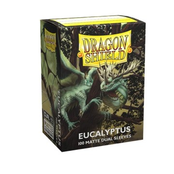 Fundas Standard Dual Matte Eucalyptus Lehel Verde (100 fundas) Dragon Shield.