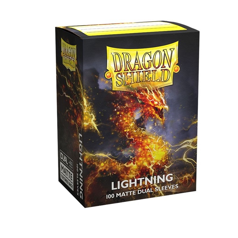 Fundas Standard Dual Matte Lightning Ailia Amarillo (100 fundas) Dragon Shield.