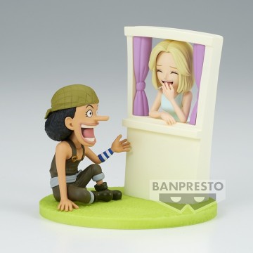 Figuras ONE PIECE WORLD COLLECTABLE FIGURE LOG STORIES USOPP&KAYA - 7 cm de Banpresto