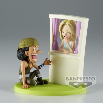 Figuras ONE PIECE WORLD COLLECTABLE FIGURE LOG STORIES USOPP&KAYA - 7 cm de Banpresto