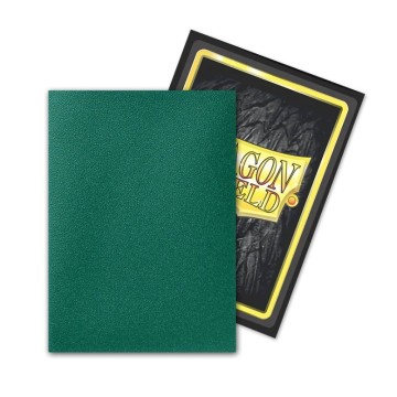 Fundas Standard Matte - 63mm x 88mm Metallic Green / Power - Dragon Shield