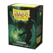 Fundas Standard Matte - 63mm x 88mm Metallic Green / Power - Dragon Shield
