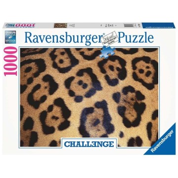 Puzzle 1000 pz - Illustrati: Impresión de jaguar Challenge