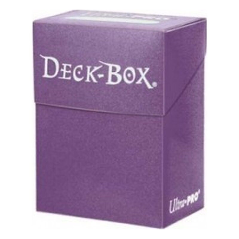 Caja de mazo Deck Box Solid Morado Ultra Pro.