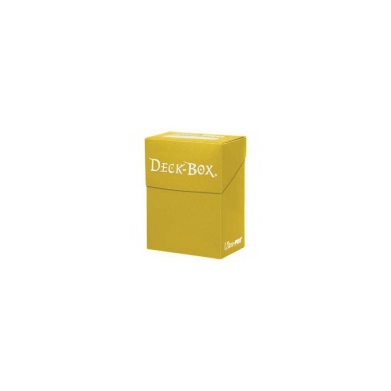 Caja de mazo Deck Box Solid Amarillo Ultra Pro.
