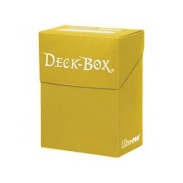 Caja de mazo Deck Box Solid Amarillo Ultra Pro.