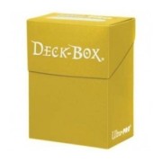 Caja de mazo Deck Box Solid Amarillo Ultra Pro.