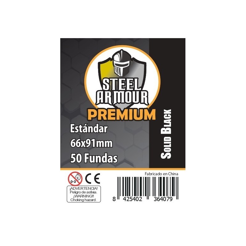 50 Fundas opacas - reverso negro (66x91mm)