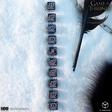 Dados Night's Watch 10xD6 (10 unidades) Juego de Tronos - Q Workshop