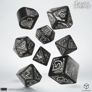 Dados Night's Watch (8 unidades) Juego de Tronos - Q Workshop