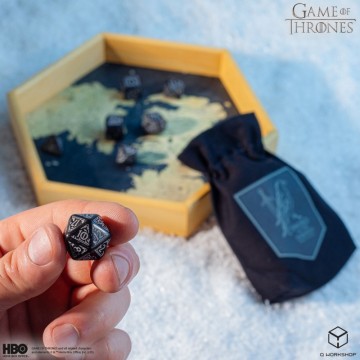 Dados Night's Watch (8 unidades) Juego de Tronos - Q Workshop