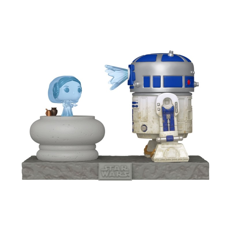 Funko POP! Deluxe R2-D2 and Princes Leia Hologram - Star Wars