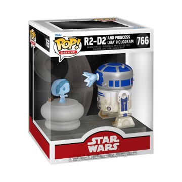 Funko POP! Deluxe R2-D2 and Princes Leia Hologram - Star Wars