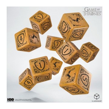 Dados Baratheon 10xD6 (10 unidades) Juego de Tronos - Q Workshop