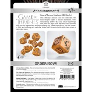 Dados Baratheon 10xD6 (10 unidades) Juego de Tronos - Q Workshop