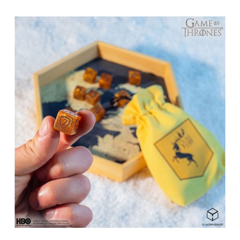 Dados Baratheon 10xD6 (10 unidades) Juego de Tronos - Q Workshop