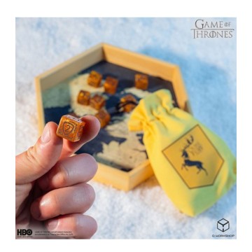 Dados Baratheon 10xD6 (10 unidades) Juego de Tronos - Q Workshop