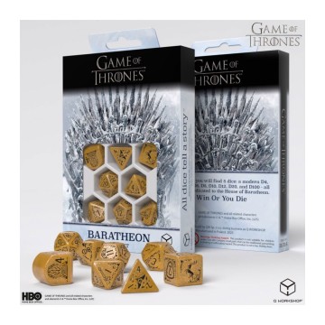 Dados Baratheon (8 unidades) Juego de Tronos - Q Workshop