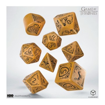 Dados Baratheon (8 unidades) Juego de Tronos - Q Workshop