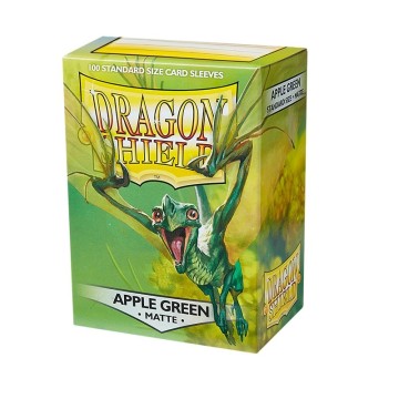 Fundas Standard Matte Verde Manzana (100 fundas) Dragon Shield.